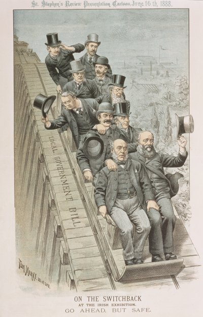 Auf der Achterbahn, bei der Irischen Ausstellung, Vorwärts, aber sicher, aus 